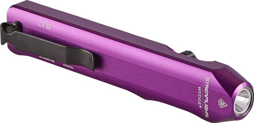 Streamlight Wedge Slim EDC Flashlight 300 Lm Purple USBC Rechargeable Anodized Aluminum THRO