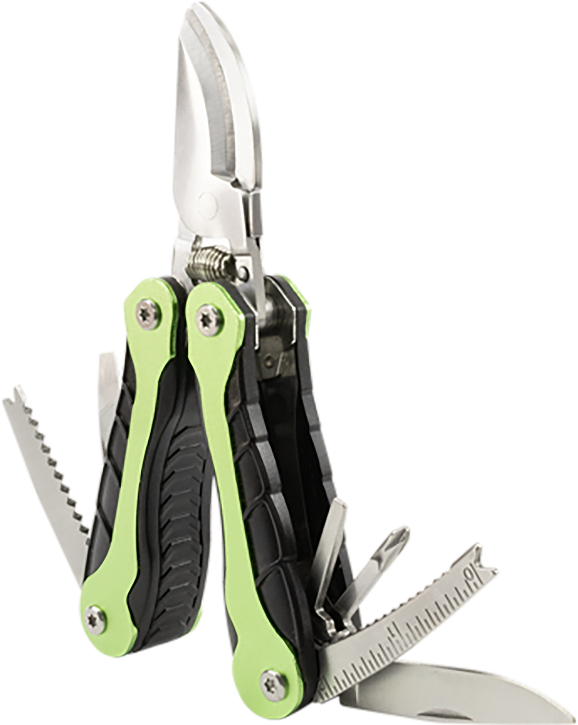 AccuSharp 084C Gardener's  Black/Green Folding Plain Blade