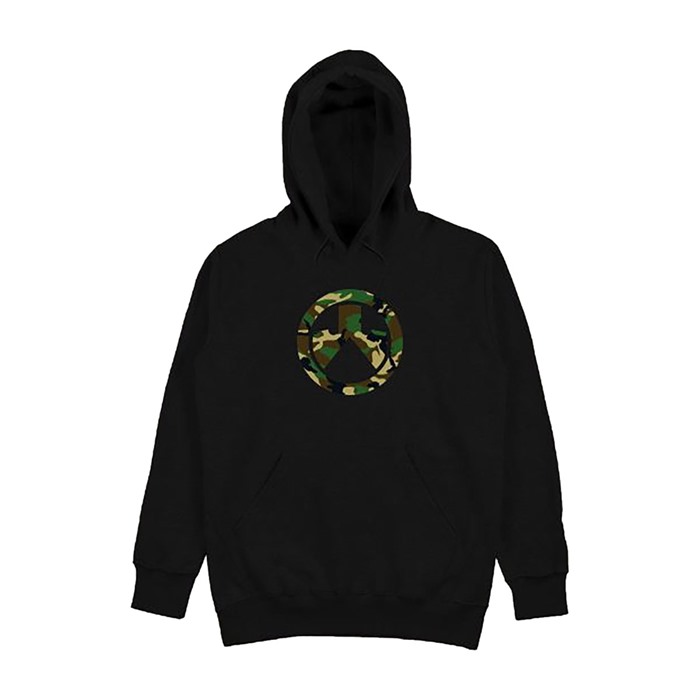 WOODLAND CAMO ICON HOODIE BLACK MEDIUM