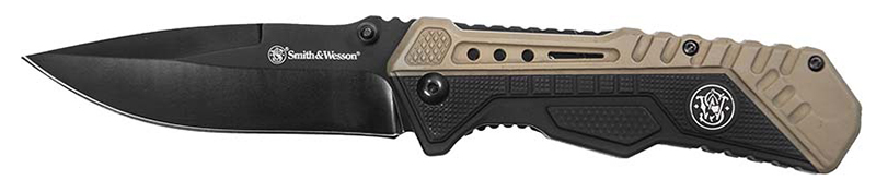 S&W BLK/FDE Rub Alum S.A. Blk 3.5" CP12