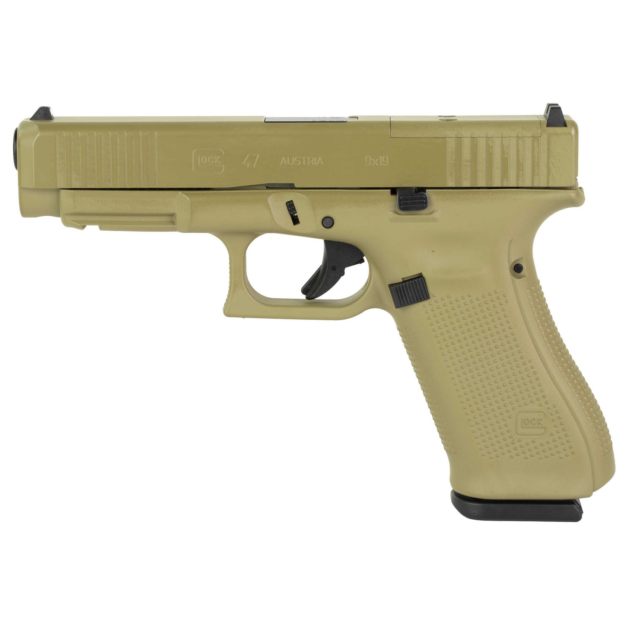 Glock 47 Gen 5 9mm Luger 4.49in 17 Rounds Coyote Cerakote Finish