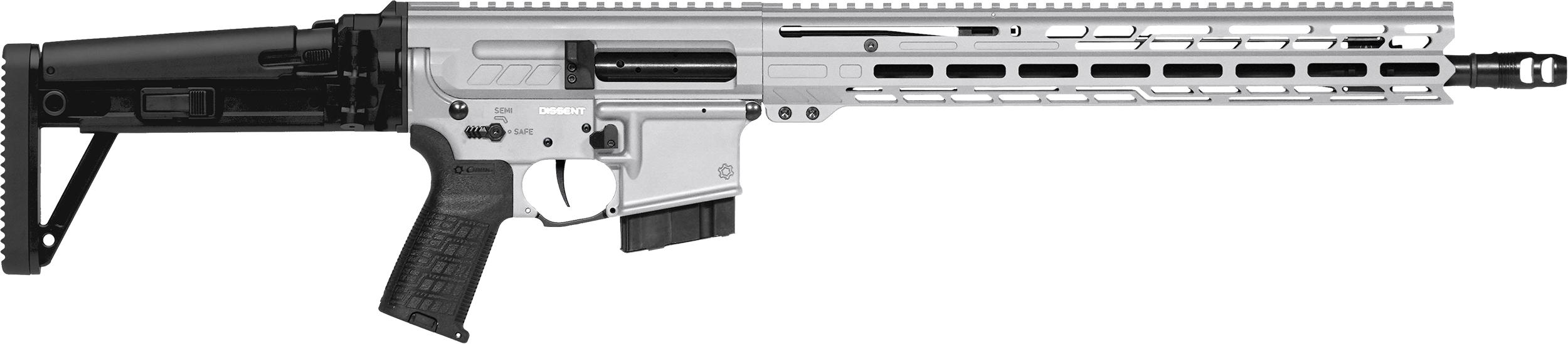 CMMG Dissent MK4 6mm ARC 16.10" 10+1 Titanium Gray Side Folding Stock CMMG Dissent MK4 6mm ARC 16.10" 10+1 Titanium Gray Side Folding Stock