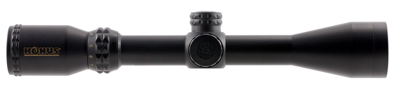 Konus 7276 KonusPro 550 Matte Black 3-9x40mm 1" Tube Dual Illuminated (Blue/Red) Engraved Ballistic 550/Dot Reticle