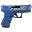 Glock 43X Custom, 9mm, 3.4in. Barrel, 10rd - Blue (PX4350201 MODGHBNS)
