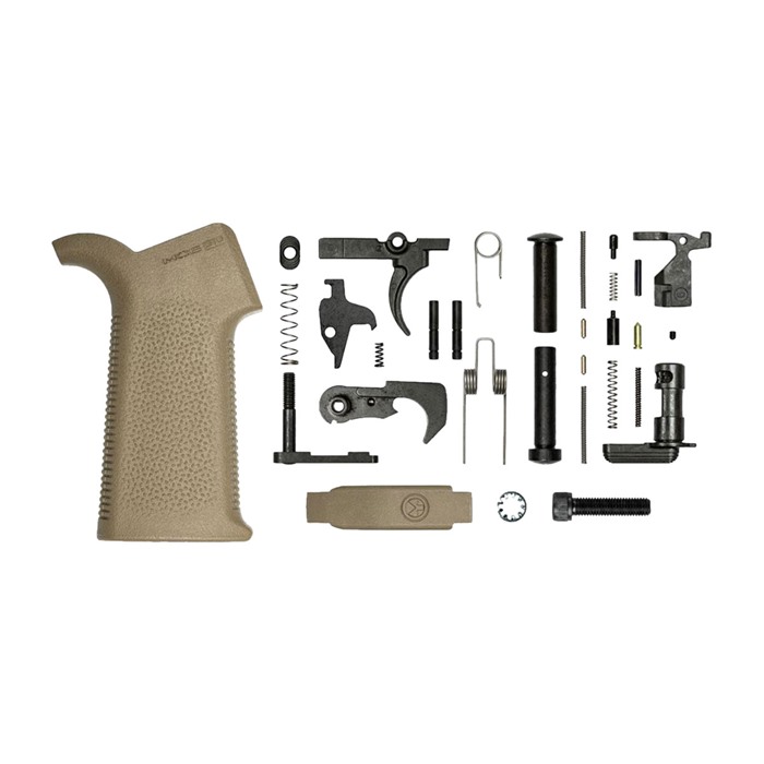 LOWER PARTS KIT W/MOE SL GRIP FOR AR-15 FDE