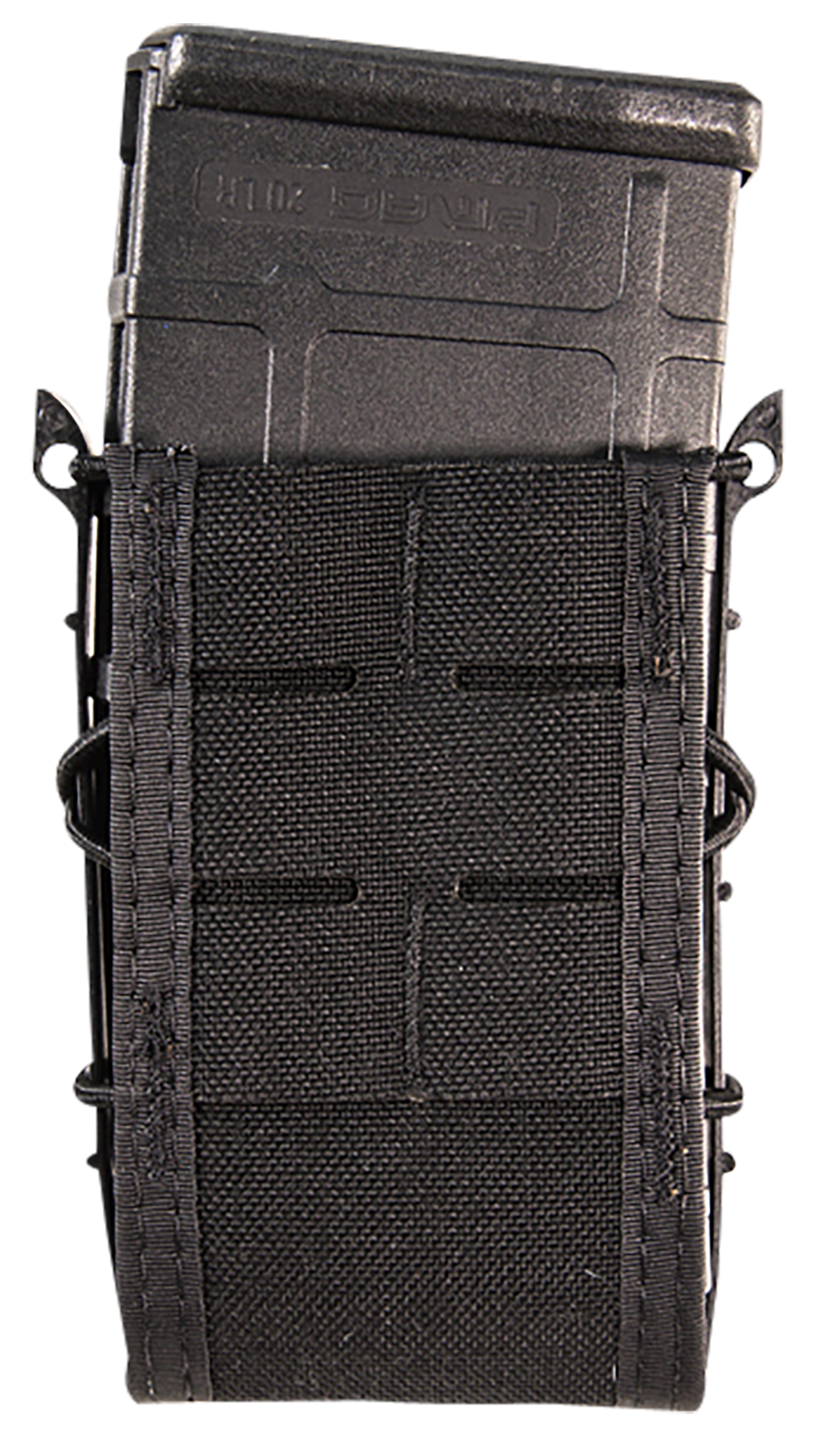 High Speed Gear 41TA00BK TACO Duty Single Rifle Mag Pouch, Black Nylon with MOLLE Exterior, Fits MOLLE & 2" Belt