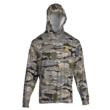 Browning Hooded Long Sleeve Tech Shirt Ovix Camo 2XL