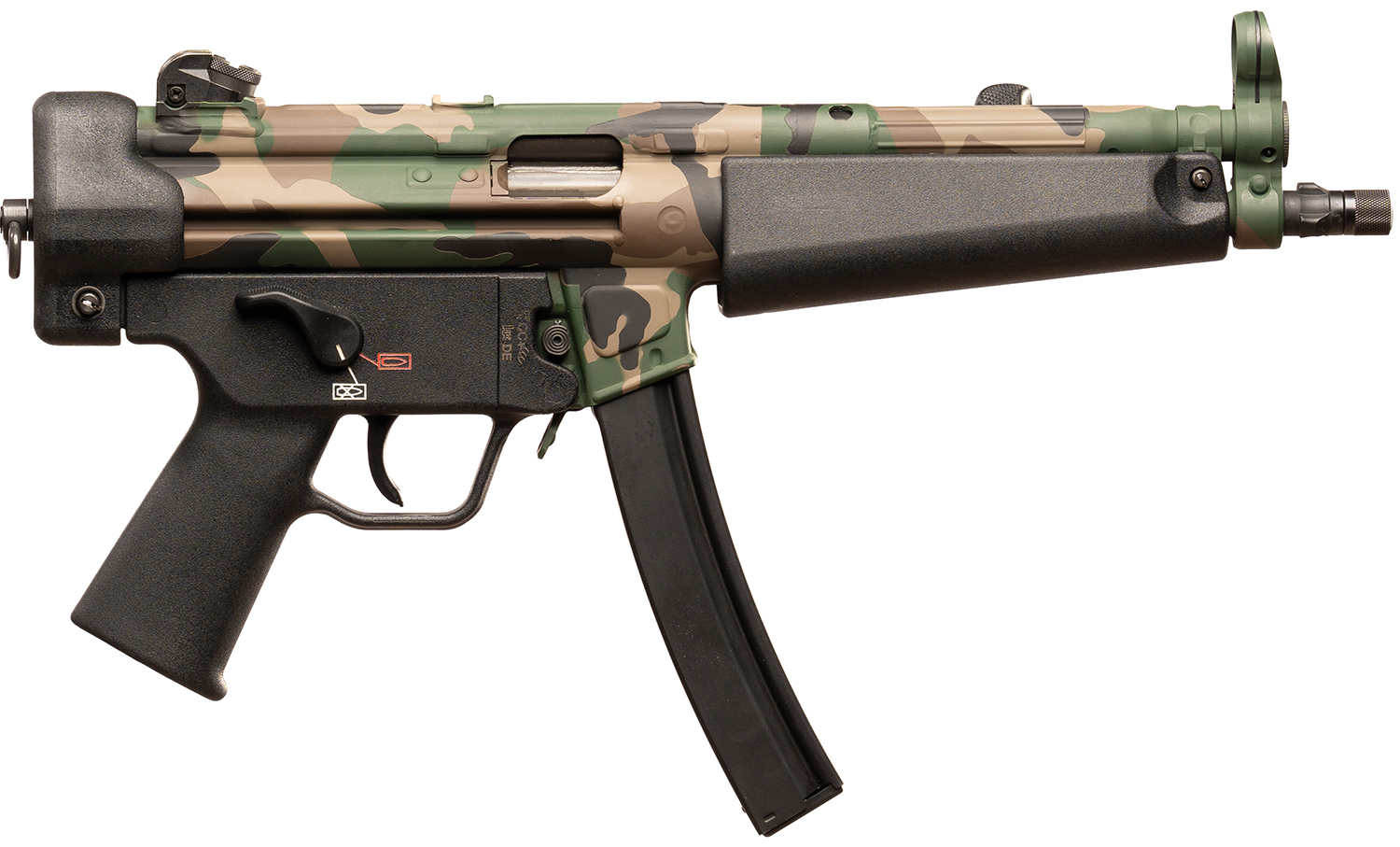 HK SP5 9mm Luger 30+1 Exclusive Woodland Camo 