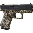 Glock G43X Custom 9mm 3.41in 10rd Leopard White Cerakote Sugar Skull