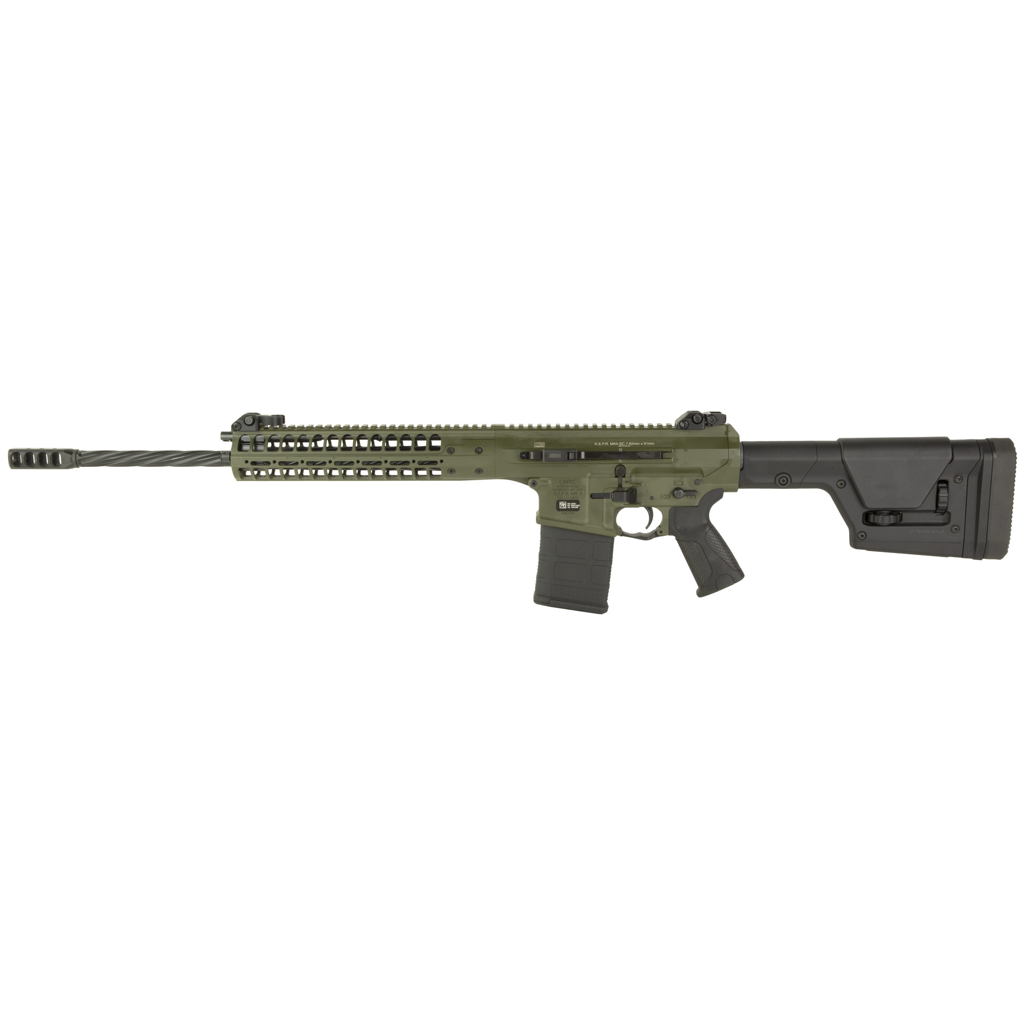 LWRC Repr MkII 7.62x51mm NATO 20in 20 Rounds Olive Drab Green