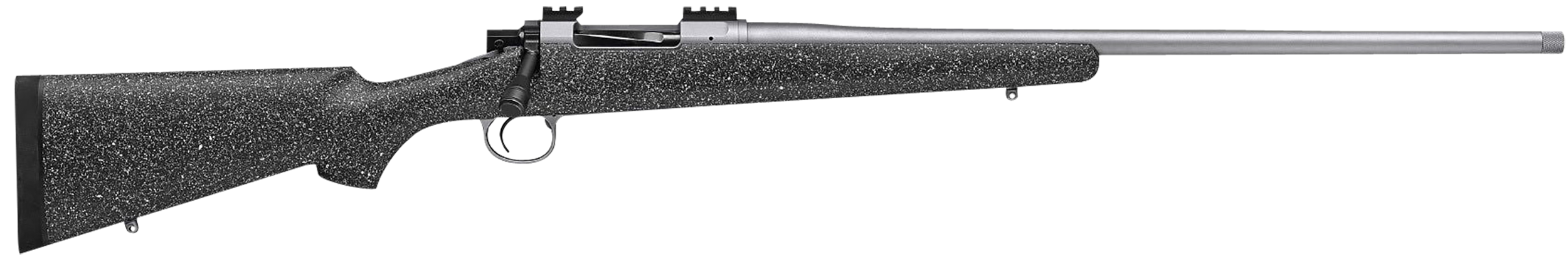 Nosler 40821 M21  300 Win Mag 3+1 24" Barrel, Stainless Steel Nitride Metal Finish, Gray Speckled Black All-Weather Epoxy Stock