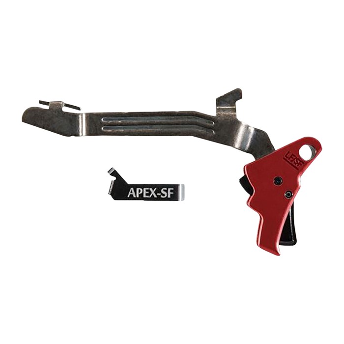 Apex Tactical 102157 Action Enhancement Drop-In Trigger Red Compatible w/ Glock 43 43X 48