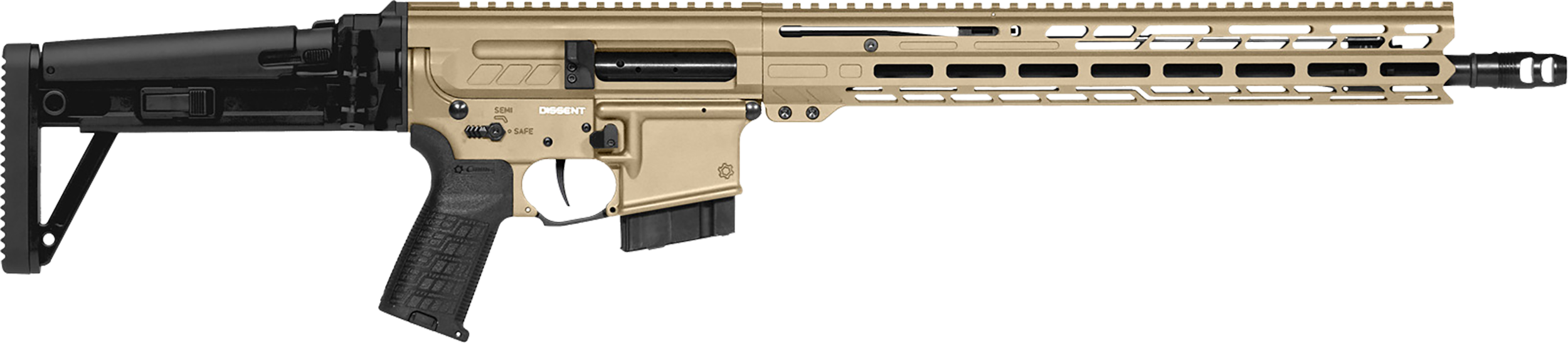 CMMG Dissent MK4 22 ARC 16.10" 10 Coyote Tan Cerakote