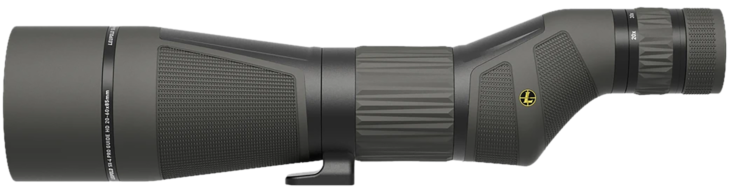 Leupold Sx-4 Pro Guide Hd 20-60x85mm Shadow Gray Armor Coated Straight Spotting Scope