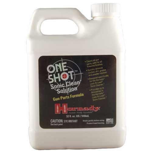 Hornady 043360 One Shot Sonic Clean Against Grease Dust Oil 32 oz Bottle