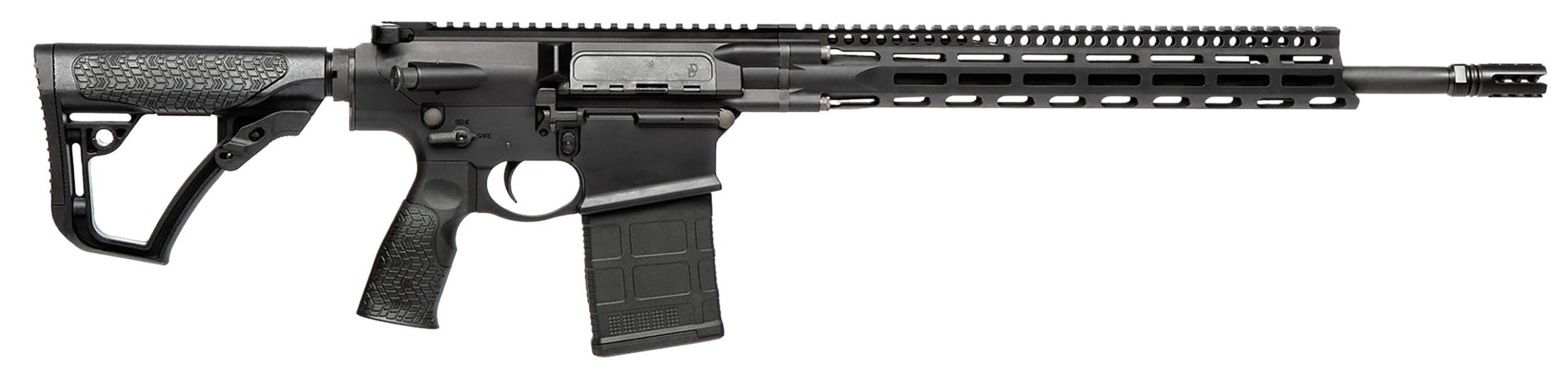 Daniel Defense 0215822207055 DD5 V4 *CA Compliant 6.5 Creedmoor 18" 10+1 Black Hard Coat Anodized 6 Position w/SoftTouch Overmolding Stock MLOK