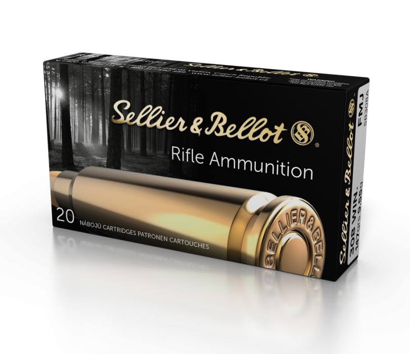 Sellier & Bellot .308 Winchester FMJ 150 Grain - SB308ACS