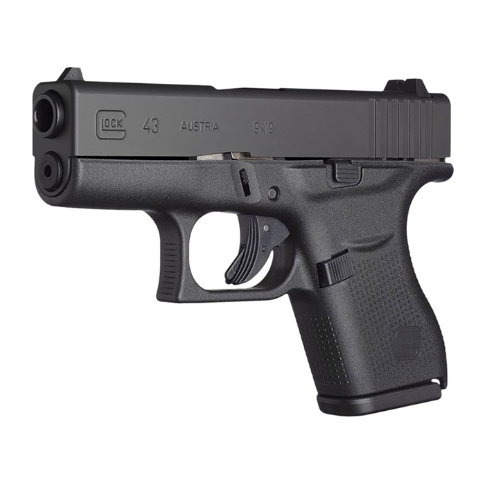 Glock G43 9mm Luger 3.4in 6rd Black Finish