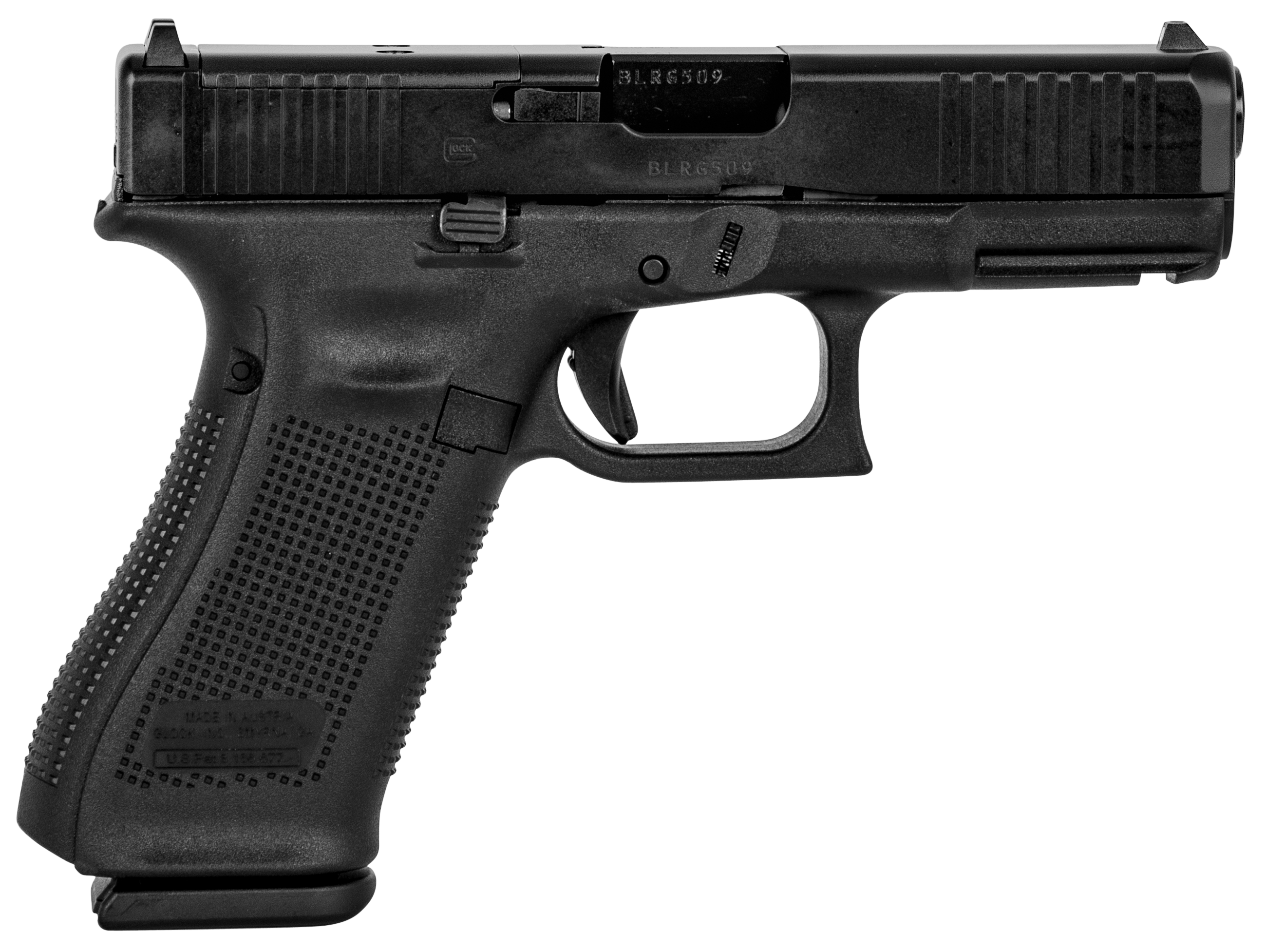 Glock 45 Gen 5 MOS, 9mm, 4.02in. Barrel, 17rd - Black (PA455S203MOS)