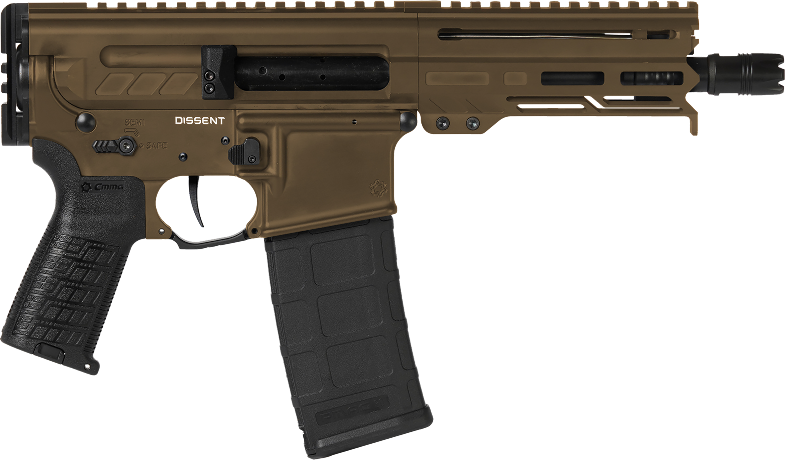 CMMG Dissent MK4 300 AAC 6.5" 30 Rounds Midnight Bronze Cerakote