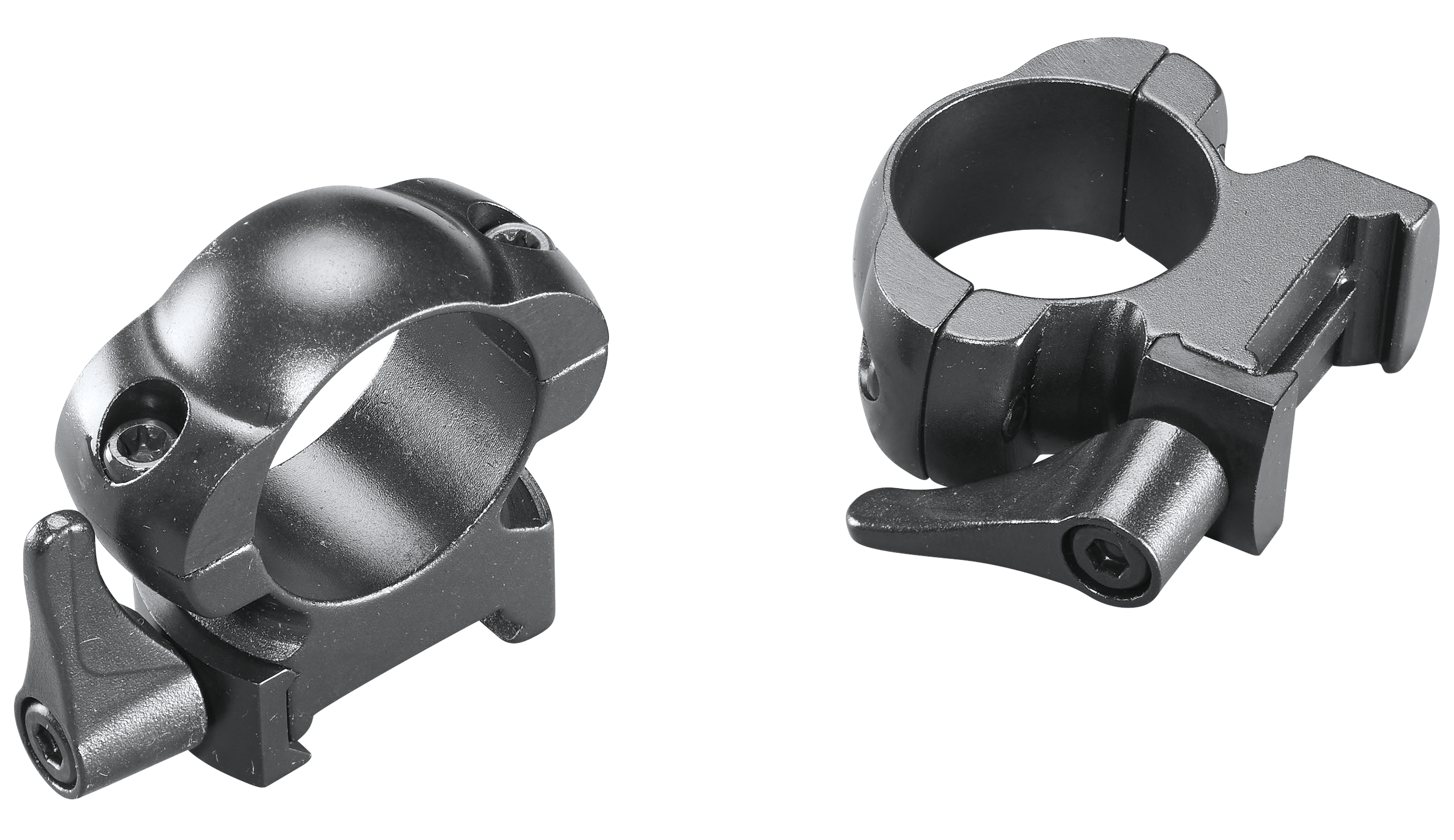 Weaver Lever Lok 1 Inch High Top Scope Rings Matte for Rifles