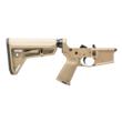 Aero Precision AR-15 Complete Lower Receiver with MOE Grip and SL Carbine Stock FDE