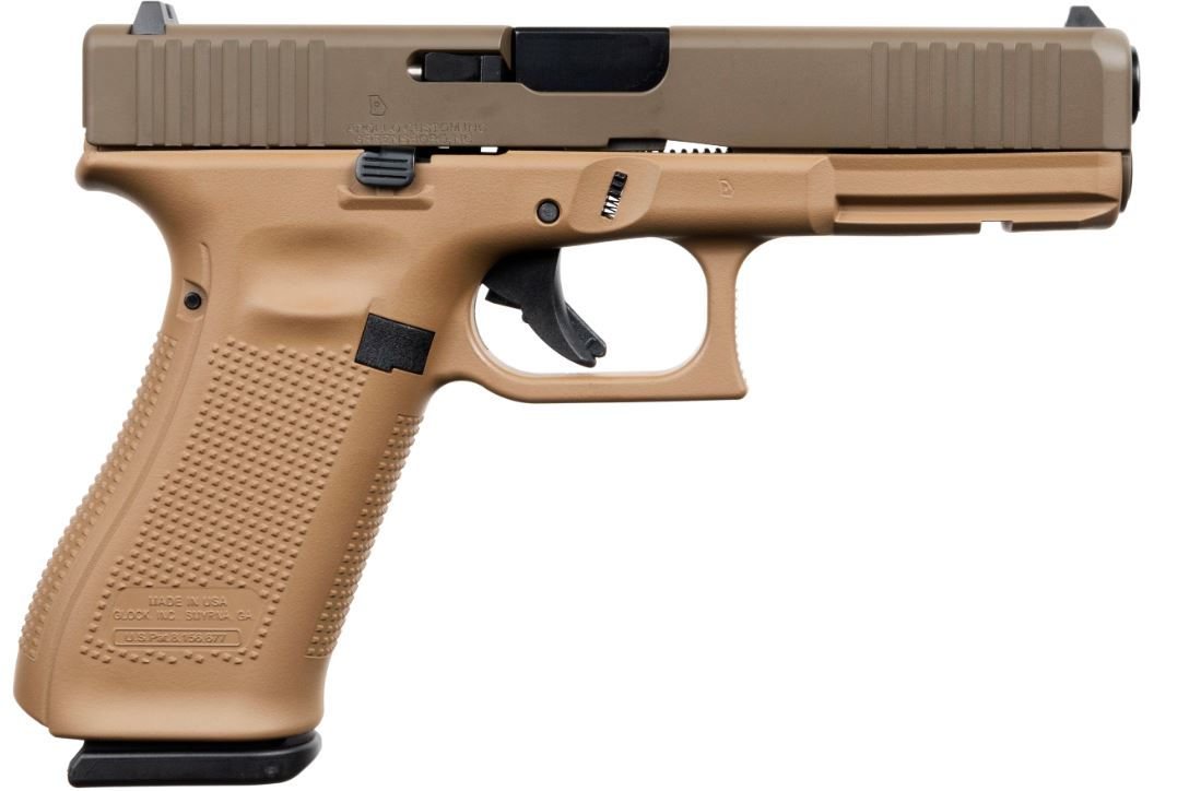 Glock 17 Gen 5, 9mm, 4.49in. Barrel, 17rd - FDE (ACG-57015)