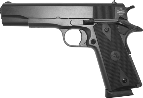Rock Island 56424 GI Entry  45 ACP 8+1 5" Black Steel Barrel Black, Anodized Black Frame & Slide, Rubber Grip, Manual Thumb/Grip Safety - 56424 - 4806015564249