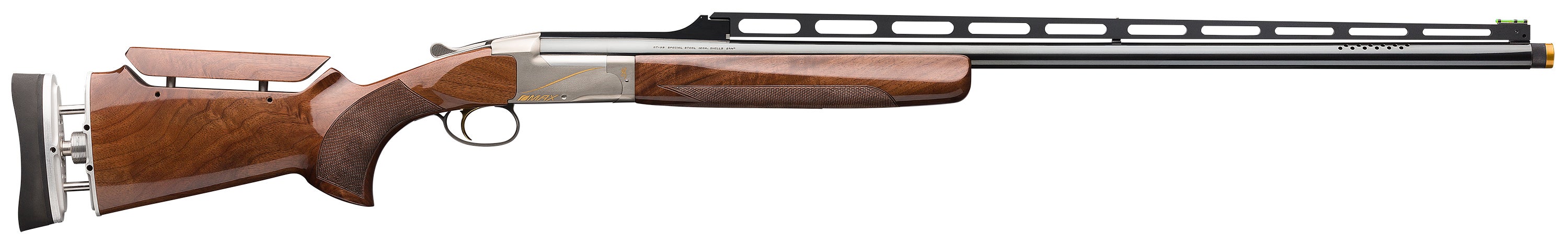 Browning BT-99 Max High Grade 12 Gauge 34" 1rd Silver Nitride Gloss Oil Walnut - 017087401 - 023614735250