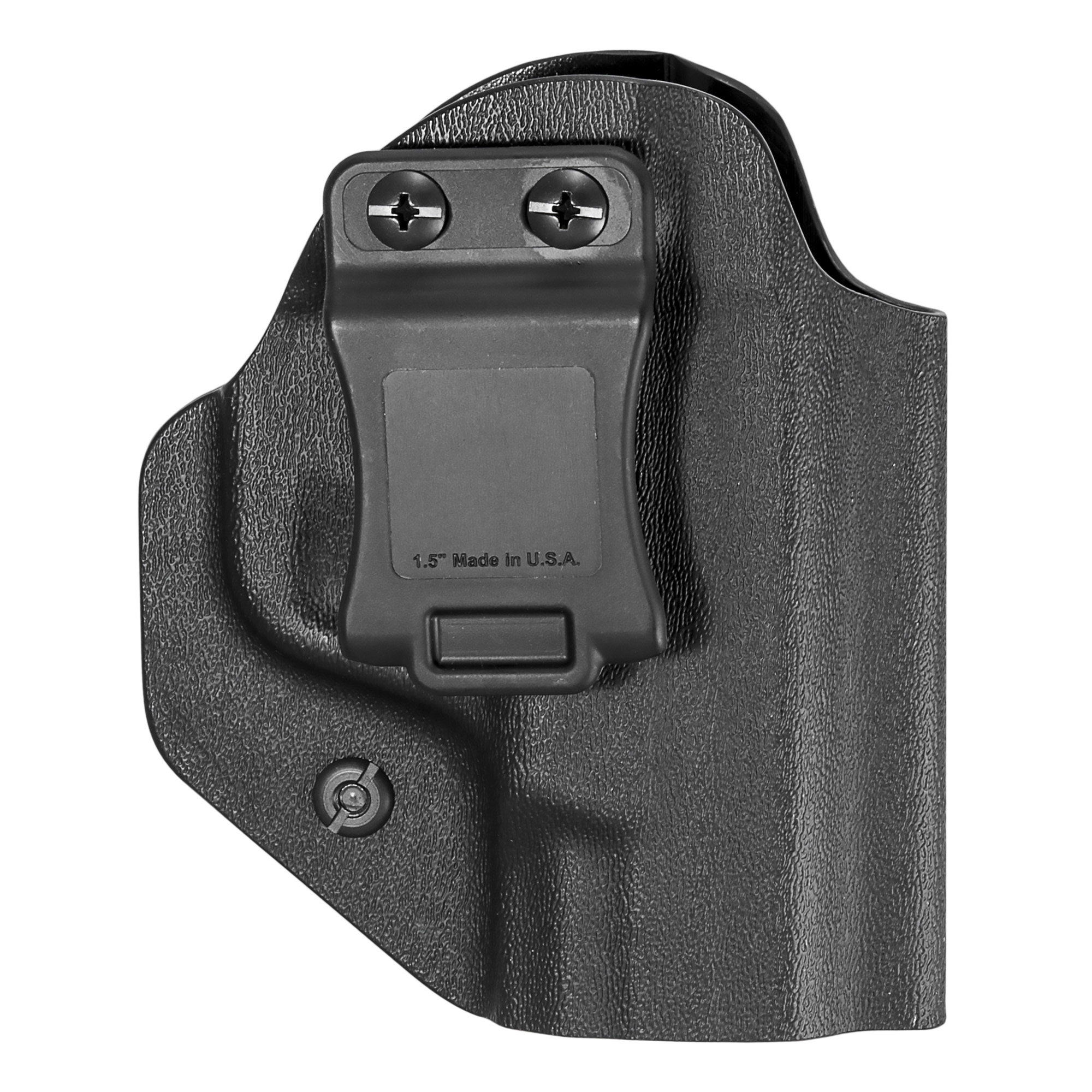 Mission First Tactical HSWSHSAIWBABL Appendix Holster IWB/OWB Black Polymer Belt Clip Fits S&W M&P Shield 2.0 9/40/Shield Plus 9/40/Shield 1.0 9/40 Ambidextrous - HSWSHSAIWBABL - 814002022317