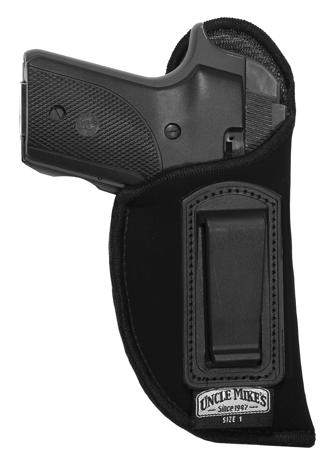 Uncle Mike's 89002 Inside The Pants Holster IWB Size 0 Black Suede Like Belt Clip Fits Sm/Med DA Revolver Fits 2-3" Barrel Left Hand Uncle Mike's 89002 Inside The Pants Holster IWB Size 0 Black Suede Like Belt Clip Fits Sm/Med DA Revolver Fits 2-3" Barrel Left Hand