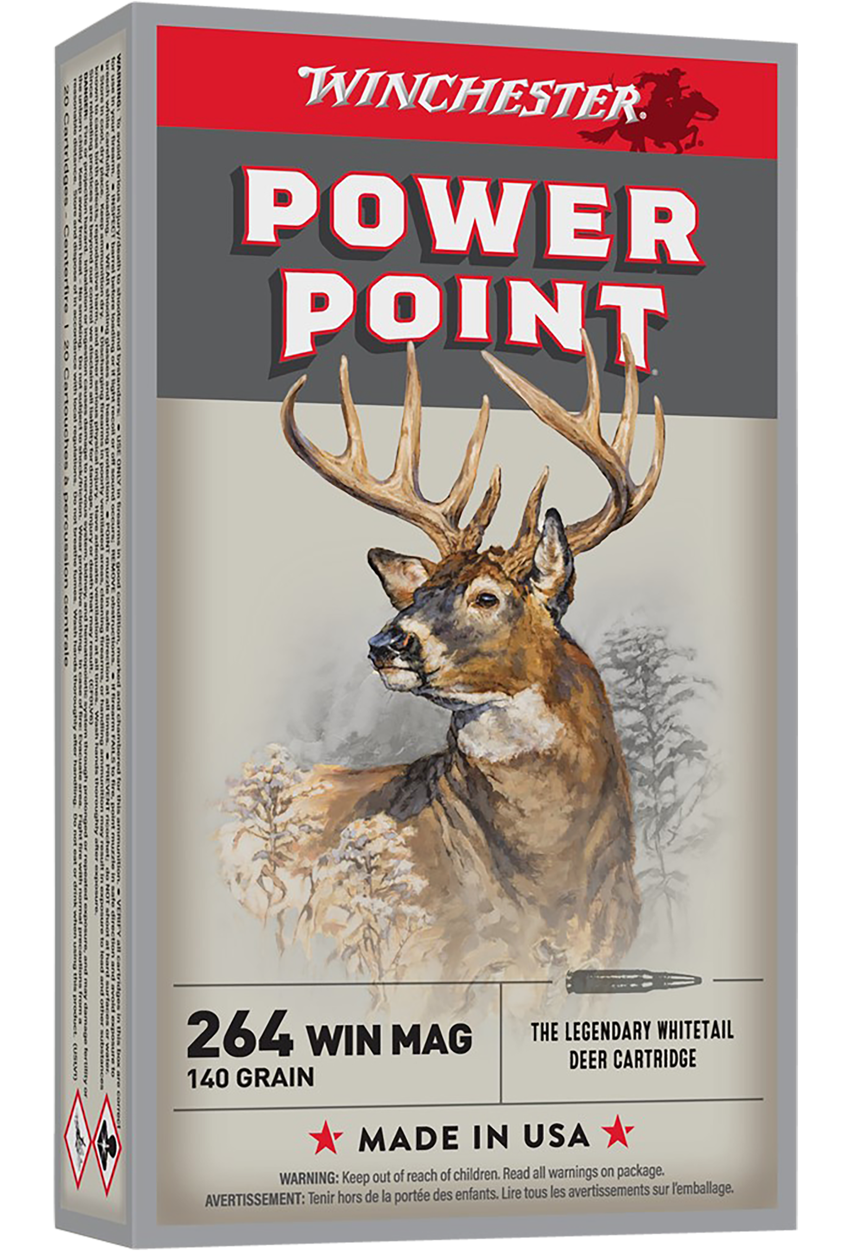 Winchester Super-X 264 Winchester Magnum Power-Point 140 Grain 20 Rounds
