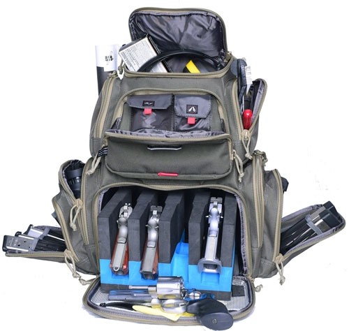 GPS Bags 1711BPRK Handgunner Backpack Rifle Green Holds 4 Handguns - 1711BPRK - 819763011563