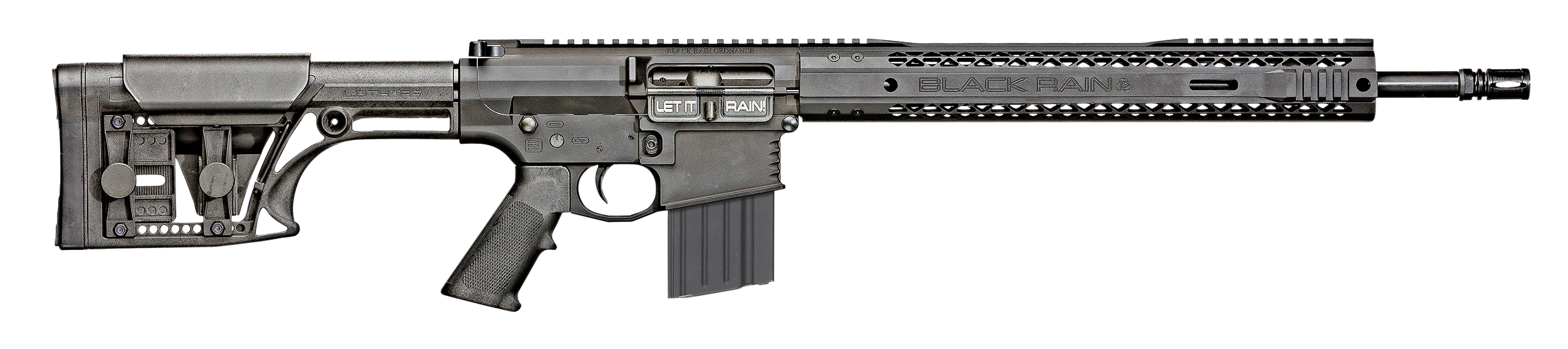 Black Rain BROFALLOUT10SI Fallout10  308 Win 18" 10+1 Black Nitride Black Luth-AR MBA-1 Stock G.I. Grip