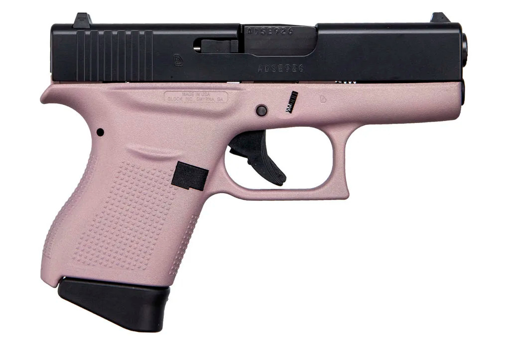 Glock 43 9mm, 3.4in. Barrel, 6rd - Pink (ACG-00850)