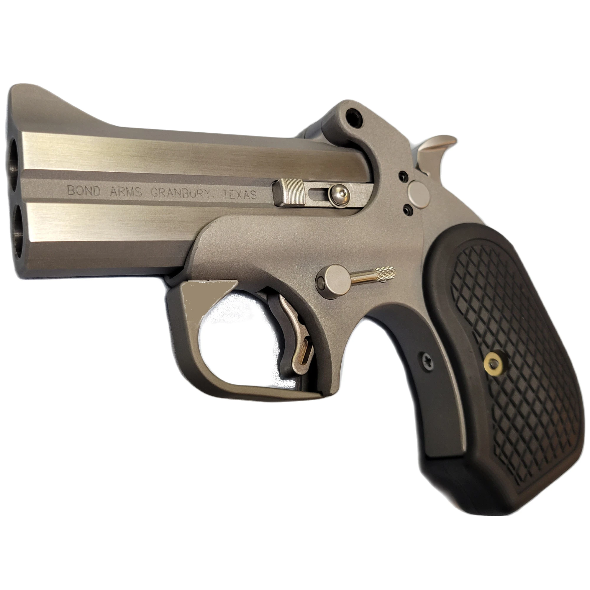 Bond Arms BARWXL Rowdy XL  45 Colt (LC) .410 2rd Shot 3.50" Matte Stainless Steel Frame Black Extended B6 Resin Grips - BARWXL - 855959001765