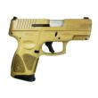 Taurus G3C 9mm Luger 3.2" Barrel 12 Rounds FDE Slide FDE Grip