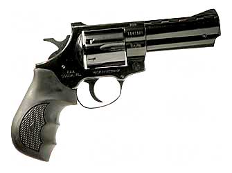 Weihrauch Guns 770123 Windicator  38 Special 6rd 4" Blued Steel Barrel & Cylinder, Compact Blued Steel Frame w/Exposed Hammer, Ramp Front/Fixed Rear Sights, Finger Grooved Black Rubber Grip - 770123 - 741566104237