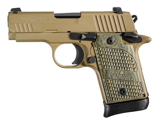 Sig Sauer P938 Scorpion 9mm 3in FDE 6rd