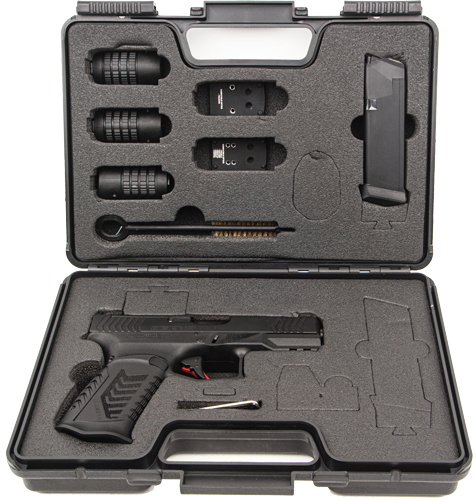 Rock Island DY9 DY9  9mm Luger 15+1 3.86" Black Steel Barrel, Black Melonite Optic Cut/Serrated Steel Slide, Black Polymer Frame w/Picatinny Rail, Black Interchangeable Backstrap Grip - DY9 - 812285028903