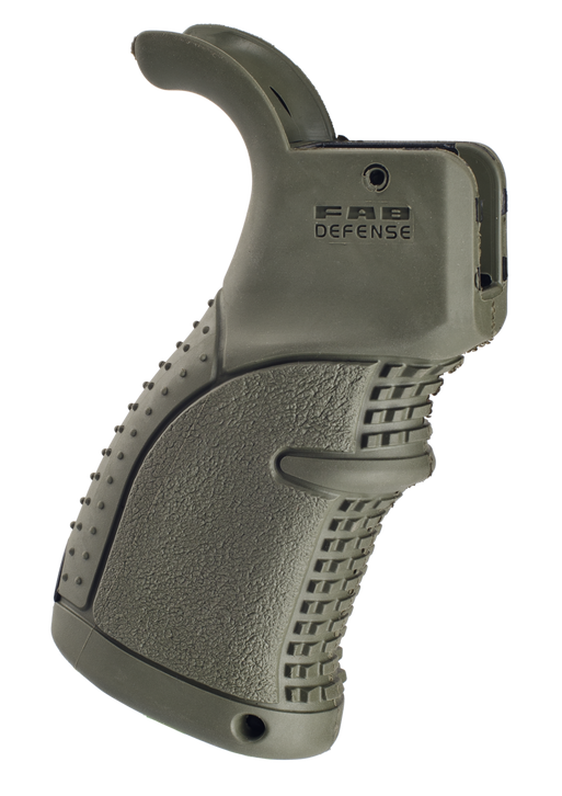 FAB Defense FXAGR43G AG-43 Rubberized Pistol Grip for M16/M4/AR-15  Olive Drab Green