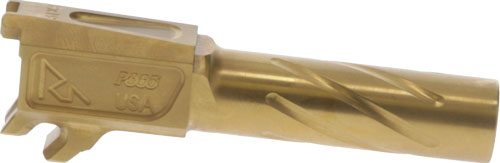 Rival Arms RA20P001E Precision Drop-In Barrel 9mm Luger 3.10" Gold PVD Finish 4340H Steel Material for Sig P365