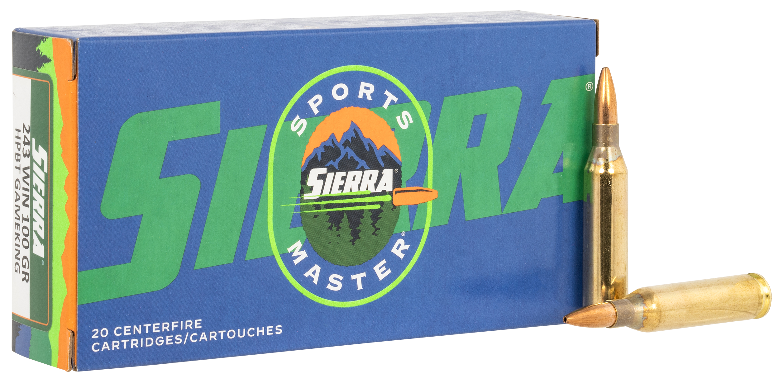 Sierra A156102 Outdoor Master  243Win 100gr Jacketed Hollow Point Sport Master 20/Box