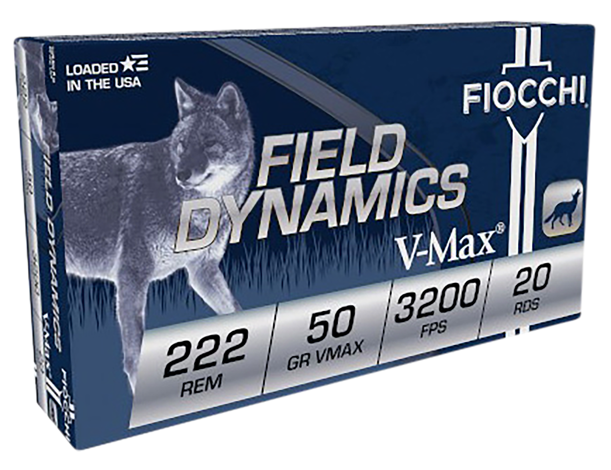 Fiocchi FXT Centerfire Rifle Ammo 222 Rem. 50 gr. V-Max 20 rd.