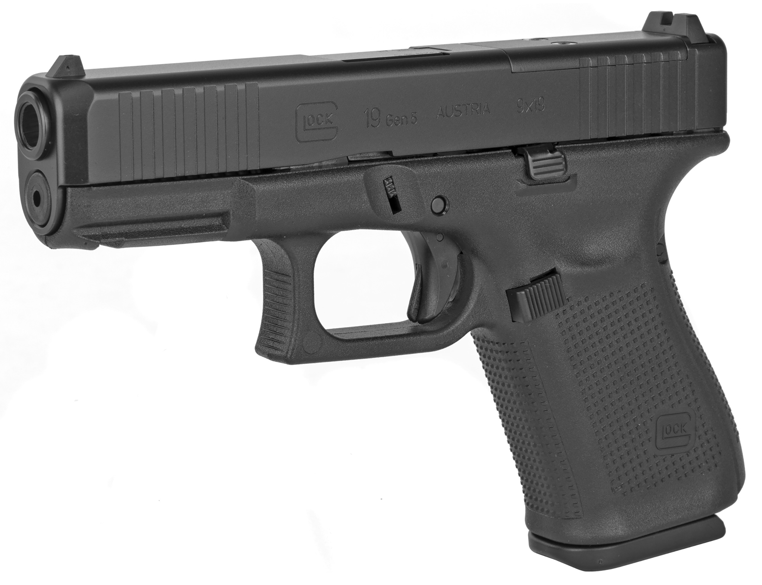 Glock G19 Gen 5 MOS 9mm 4in 15rd nDLC Finish