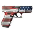 Glock G19 Gen 3 9mm 4in 15rd Distressed Burnt Bronze USA Flag