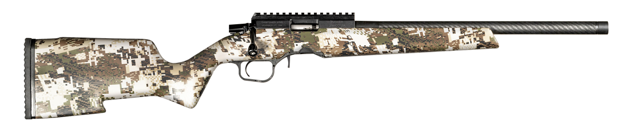 Christensen Arms 8011201900 Ranger  17 HMR 9+1 18" Carbon Fiber/Threaded Barrel, Black Anodized Finish, Sitka Subalpine Camo Stock