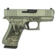 Glock G43X Custom 9mm 3.41in 10rd Gray Battleworn Bushido Mask Grip
