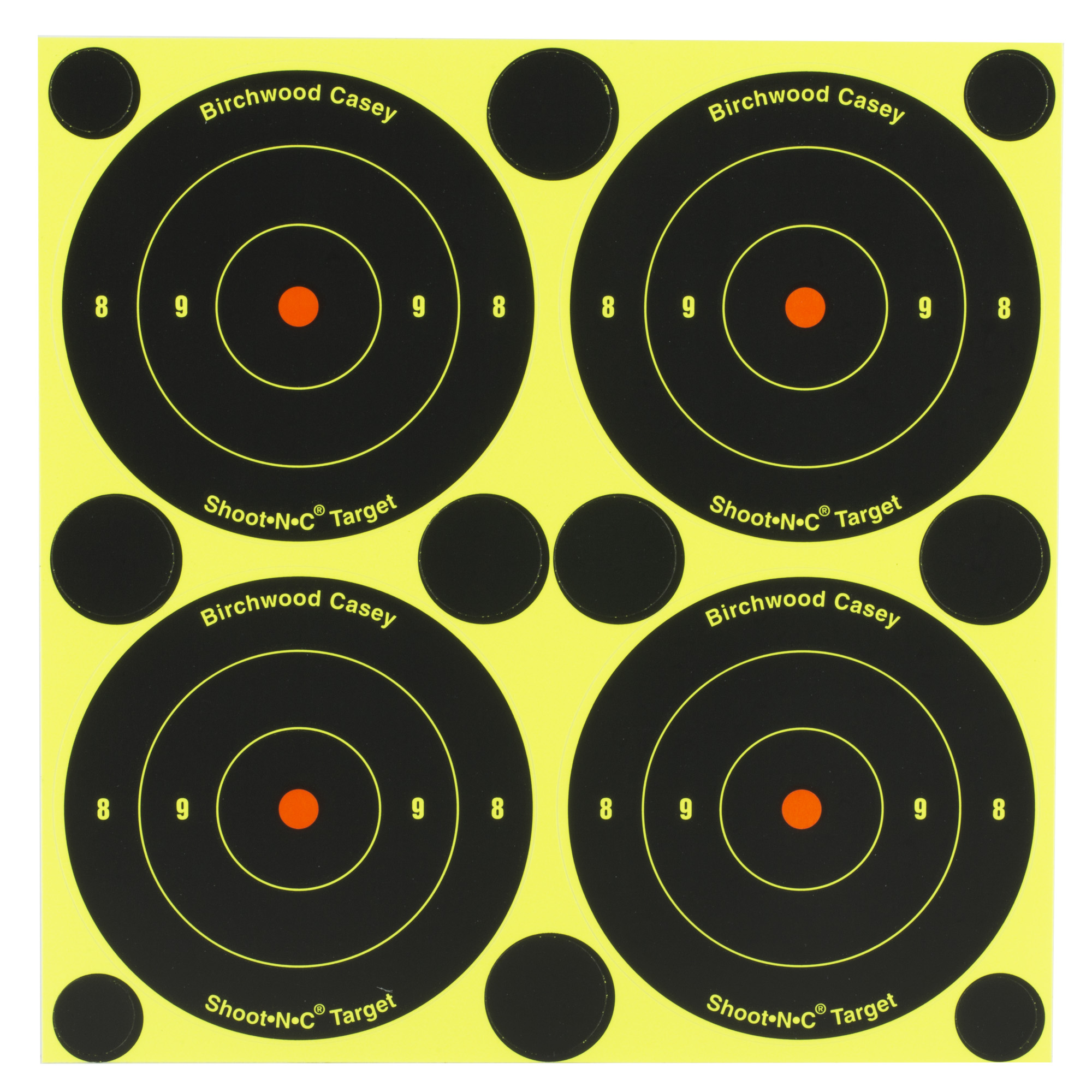 Shoot-N-C 3 Inch Bull's-Eye, 48 Targets - 120 Pasters - BC-34315 - 029057343151