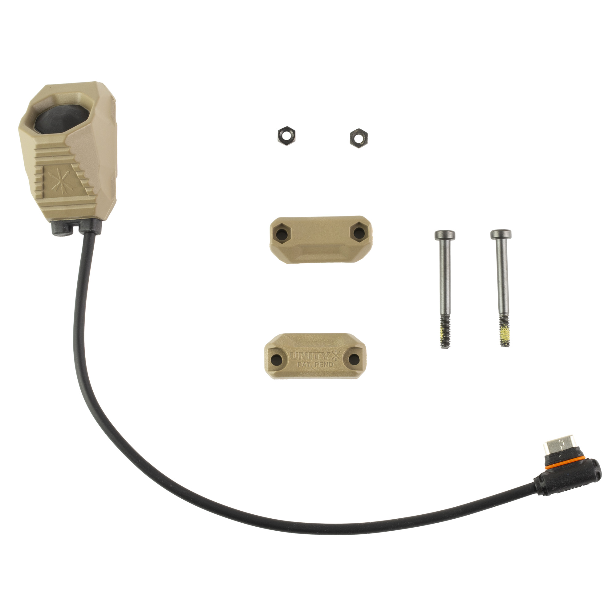 Unity Tactical AXON SL USB-C 7in Remote Switch Flat Dark Earth for Picatinny Rails